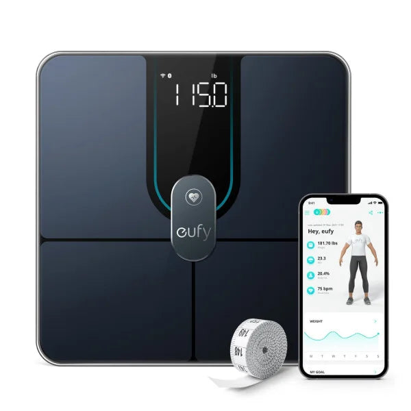 Eufy Smart Body Scale P2 - Black - XIAOMI HOME KENYA OFFICIAL AUTHORIZED STORE
