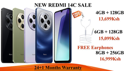 Redmi 14C 4+128, Get Free Earphones