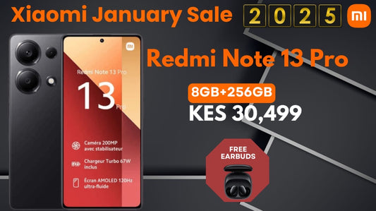 Redmi Note 13 Pro 8+256, Get Free Earbuds - XIAOMI HOME KENYA OFFICIAL AUTHORIZED STORE