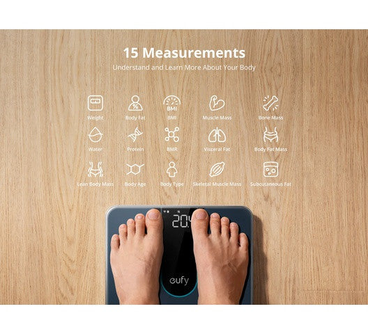 Eufy Smart Body Scale P2 - Black - XIAOMI HOME KENYA OFFICIAL AUTHORIZED STORE