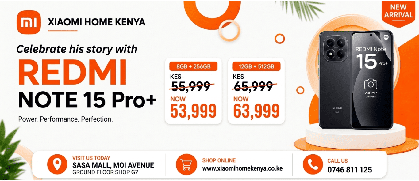 Redmi Note 15 Pro Plus price in Kenya June 2026, 8+256GB and 12+512GB Variants