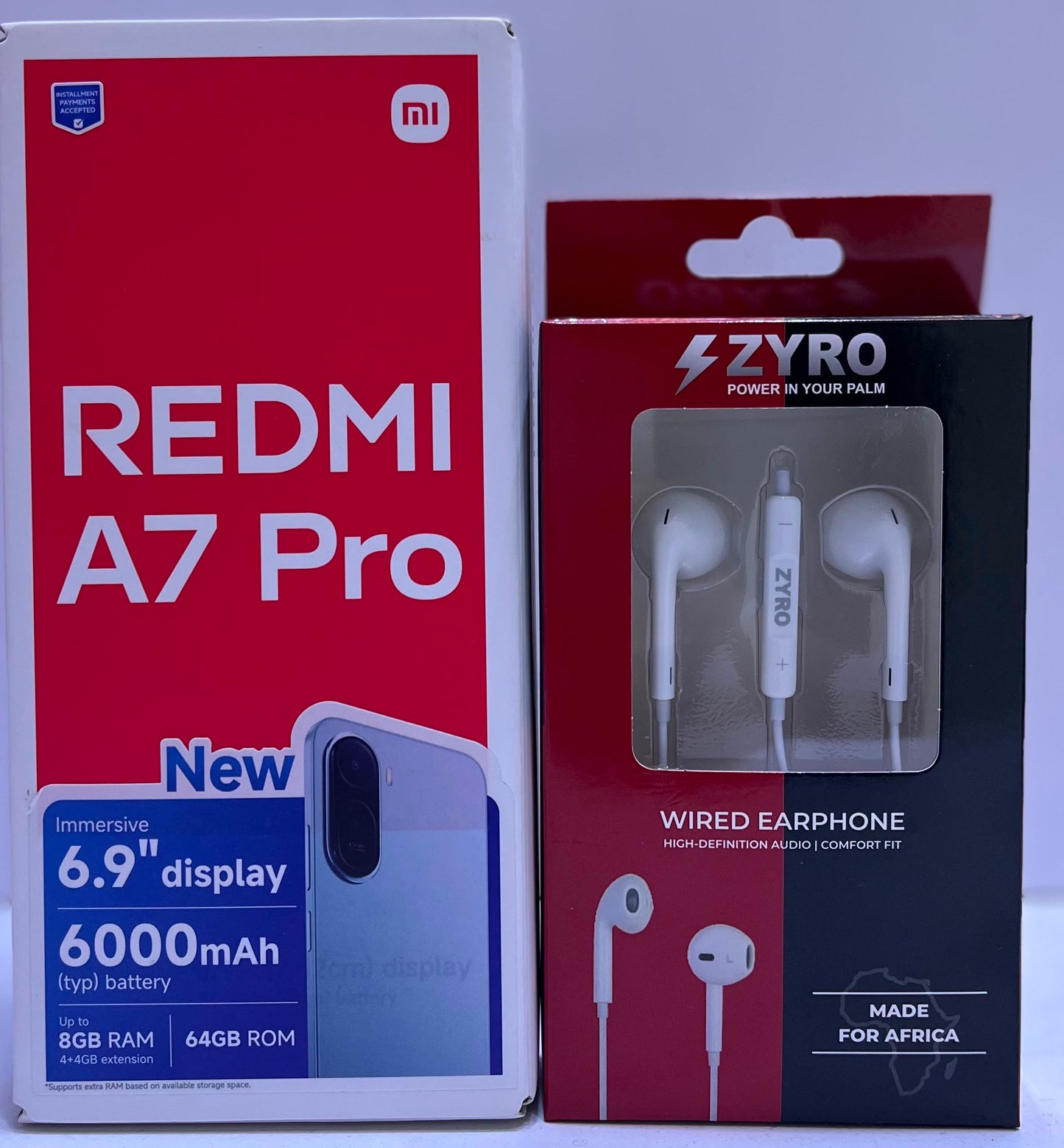 Xiaomi Redmi A7 Pro 4+128GB, 6000mAh Battery, 32MP Camera, 6.9" Display, FREE Zyro Earphones