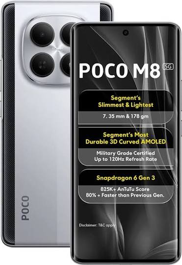Poco M8 5G 8GB+256GB, Gray