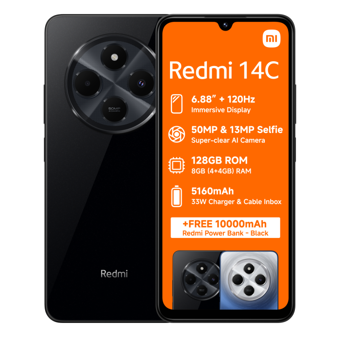 Redmi 14C 6+128, Get Free Earphones