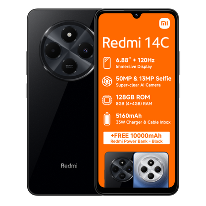 Redmi 14C 4+128, Get Free Earphones