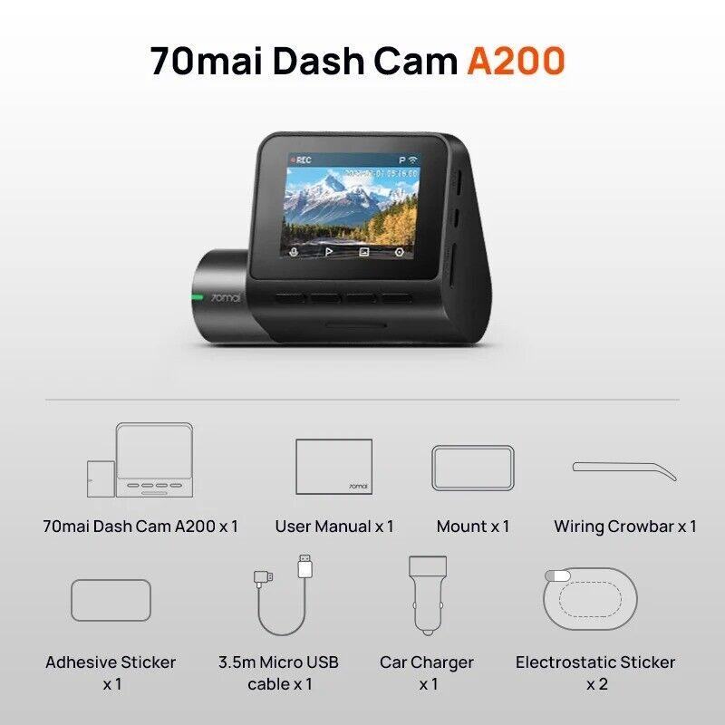 70 Mai Dash Cam A200 Front Camera | Dual Channel Recording - XIAOMI HOME KENYA OFFICIAL AUTHORIZED STORE