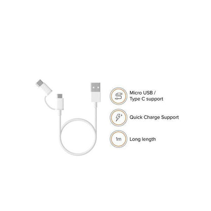 XIAOMI Mi 2-in-1 USB Cable (Micro USB to Type C) - XIAOMI HOME KENYA OFFICIAL AUTHORIZED STORE