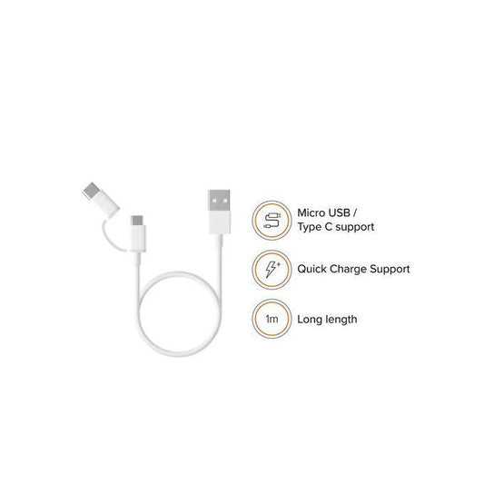 XIAOMI Mi 2-in-1 USB Cable (Micro USB to Type C) - XIAOMI HOME KENYA OFFICIAL AUTHORIZED STORE